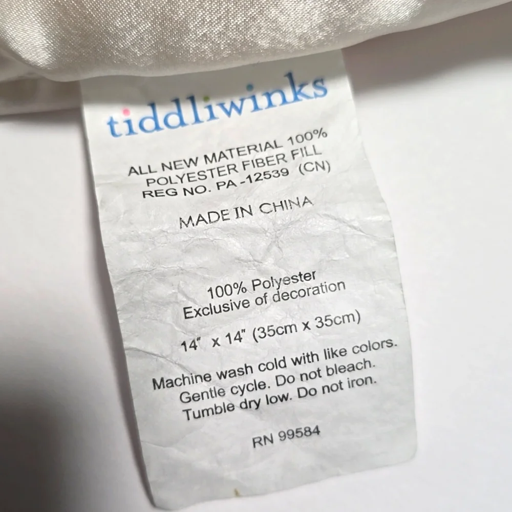 Tiddliwinks Unise Baby Cream Fuzzy Sherpa Bear Lion Satin Security Lovey Blanket